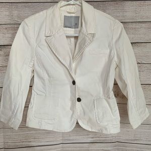 OLD NAVY White Jean Jacket Size Extra Small